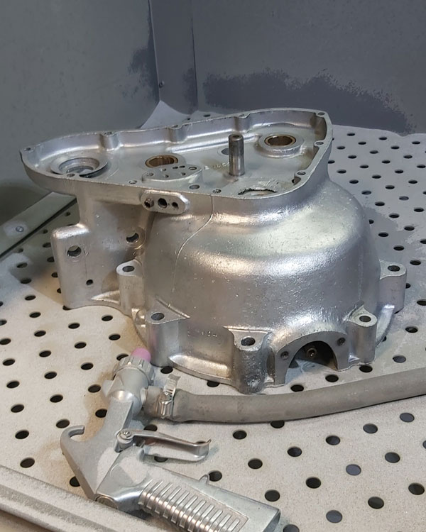 vintage triumph engine as went out